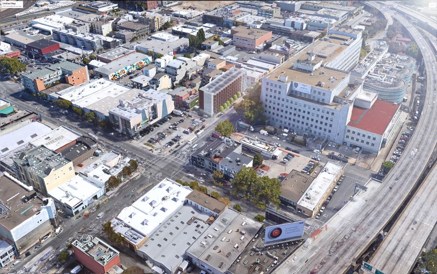 Visualization aerial from the north west.
