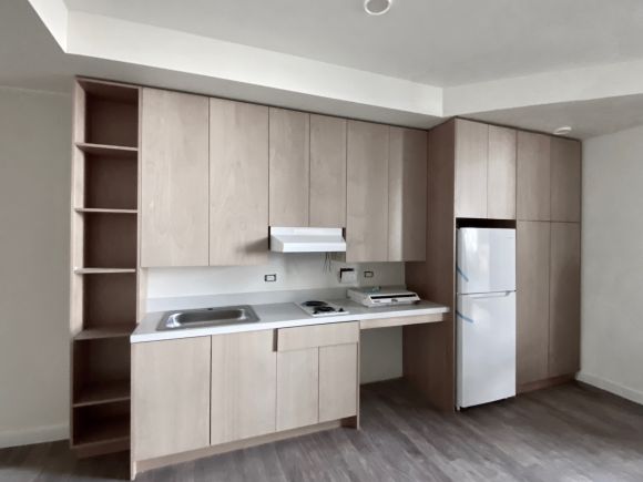 Modular construction allows mock-up completely finished units to be built in the factory to work out issues in advance, and then to use the mock-up as a unit in the project. This a real, not digital, 11b kitchen!